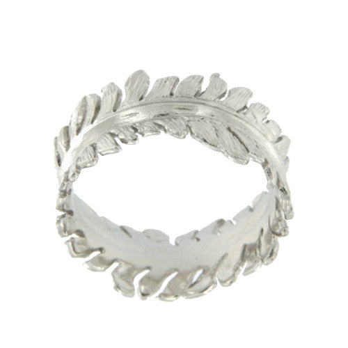 AMORGOS, anillo de plata rodiado. - Roman Joyero