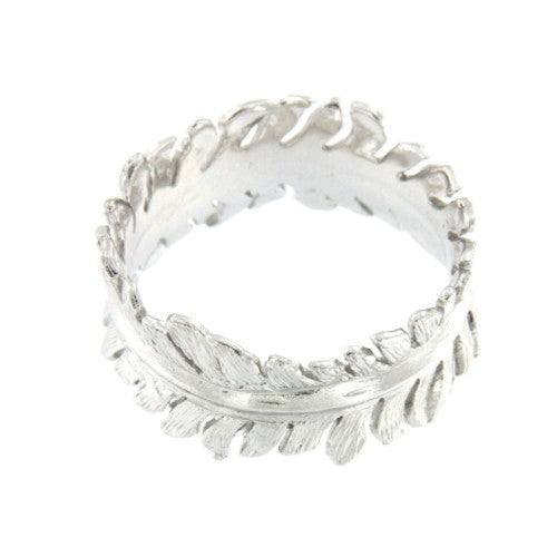 AMORGOS, anillo de plata rodiado. - Roman Joyero