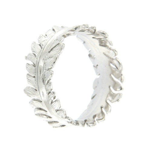 AMORGOS, anillo de plata rodiado. - Roman Joyero