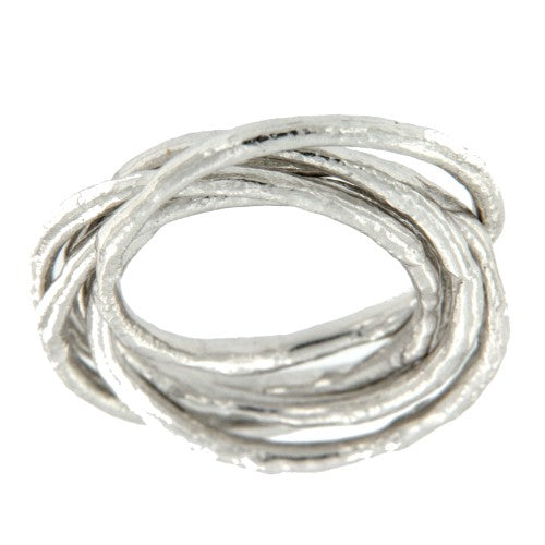 SYMI, anillo de plata de ley rodiado. - Roman Joyero