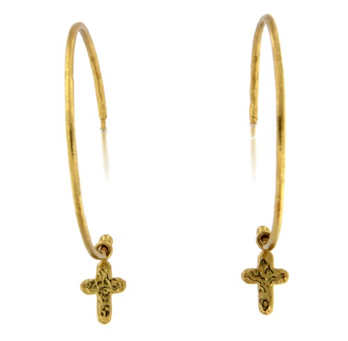 EL HECHIZADO, pendientes de plata dorada. - Roman Joyero