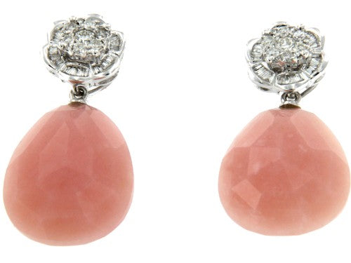 Pendientes desmontables de oro blanco - Roman Joyero