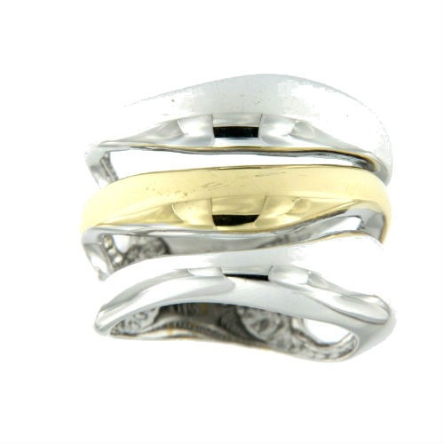 DREAMS, anillo de plata con 3 bandas. - Roman Joyero