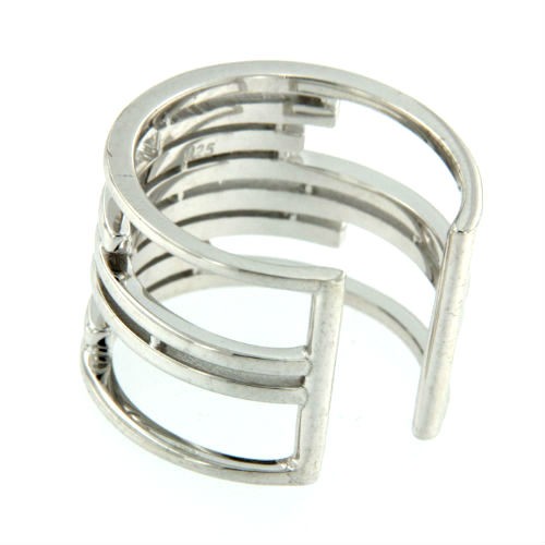 CALISTA, anillo de plata semicerrado. - Roman Joyero