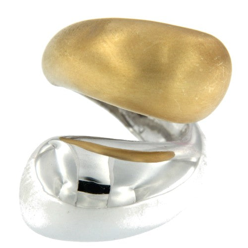 DEIARINA, anillo de plata Tú y yo. - Roman Joyero