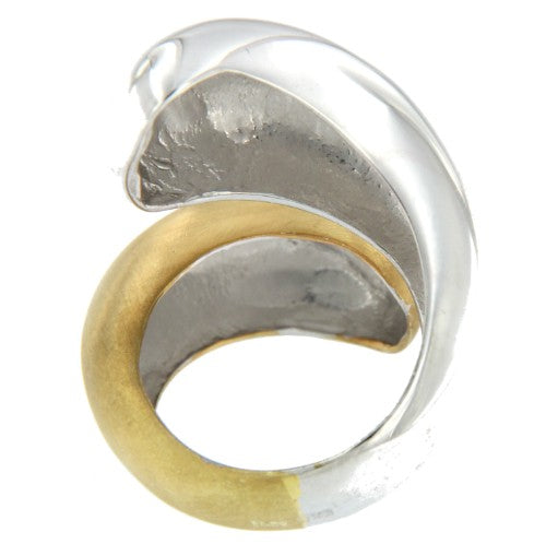 DEIARINA, anillo de plata Tú y yo. - Roman Joyero