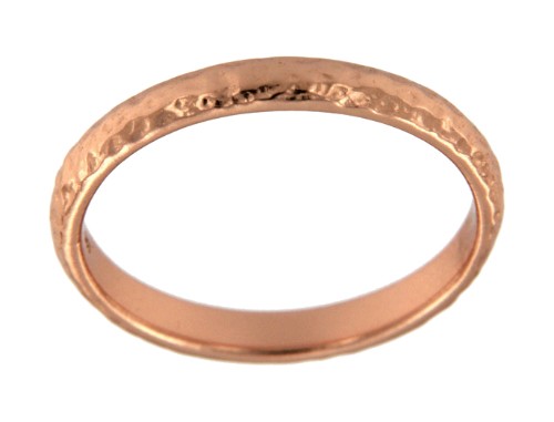 GAVDOS, alianza de plata rosada. - Roman Joyero