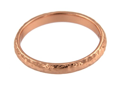 GAVDOS, alianza de plata rosada. - Roman Joyero