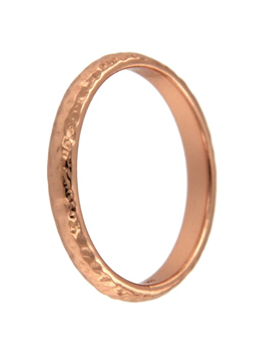 GAVDOS, alianza de plata rosada. - Roman Joyero