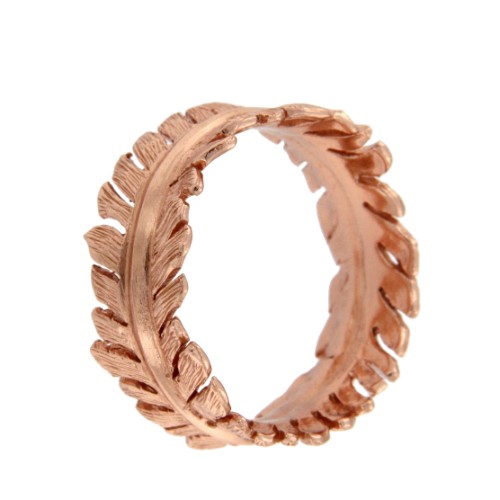 ANAFI, anillo de plata rosado. - Roman Joyero