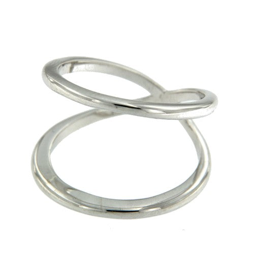 EUGENE, anillo de plata con 2 bandas. - Roman Joyero