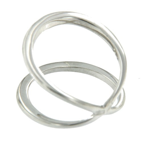 EUGENE, anillo de plata con 2 bandas. - Roman Joyero