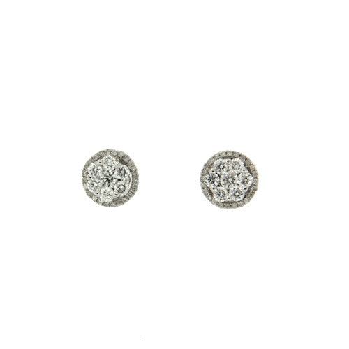 Pendientes desmontables en oro y diamantes con perillas - Roman Joyero