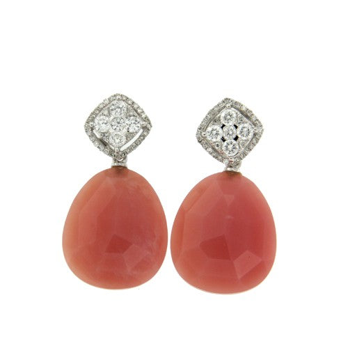 Pendientes desmontables cortos en oro y diamantes - Roman Joyero