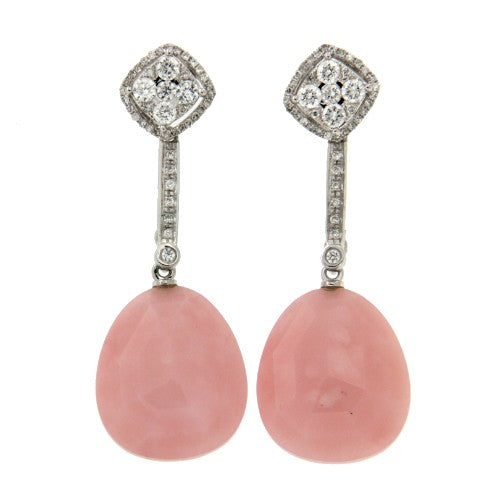 Pendientes desmontables cortos en oro y diamantes - Roman Joyero