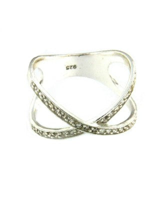 ALHELI, anillo de plata con circonitas. - Roman Joyero