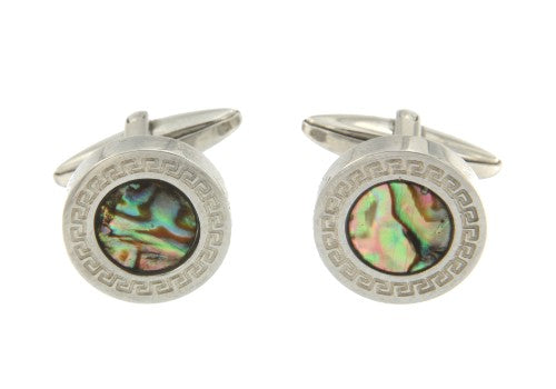 LICATA, pareja de gemelos en acero con diseño clásico y elegante. - Roman Joyero