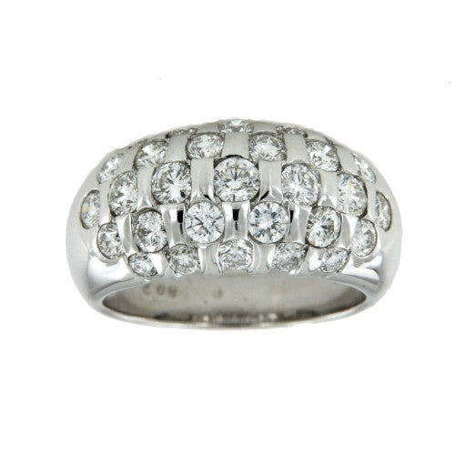 AOSTA, Anillo de oro y diamantes con 5 bandas. - Roman Joyero