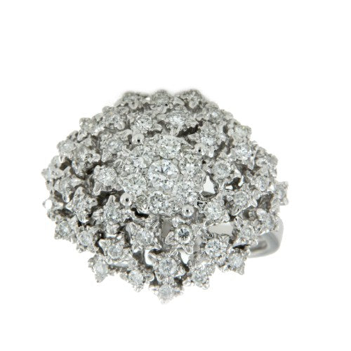 VESUBIO, anillo de oro con diamantes - Roman Joyero