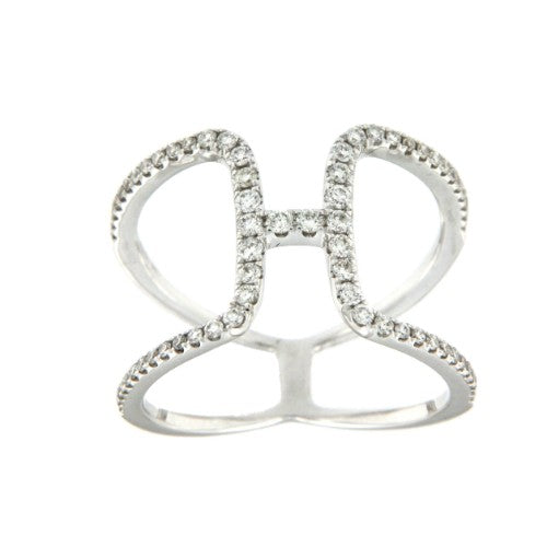 INVICTUS, anillo de oro blanco con diamantes - Roman Joyero