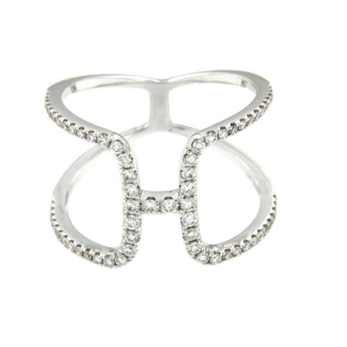 INVICTUS, anillo de oro blanco con diamantes - Roman Joyero