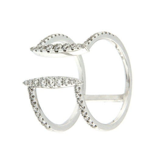 JUREL, anillo de oro blanco con diamantes - Roman Joyero
