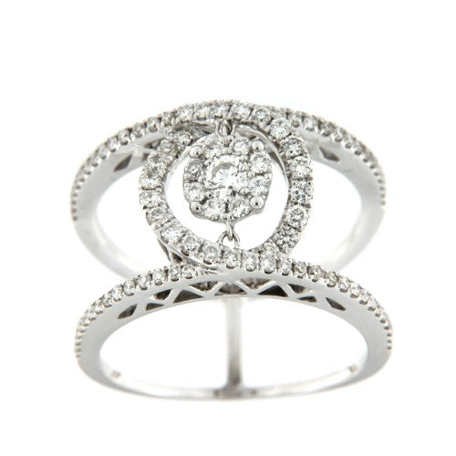 NORMANDIC, anillo de oro blanco y diamantes - Roman Joyero