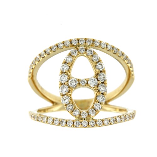 SENSAZIONE, anillo de oro amarillo y diamantes - Roman Joyero