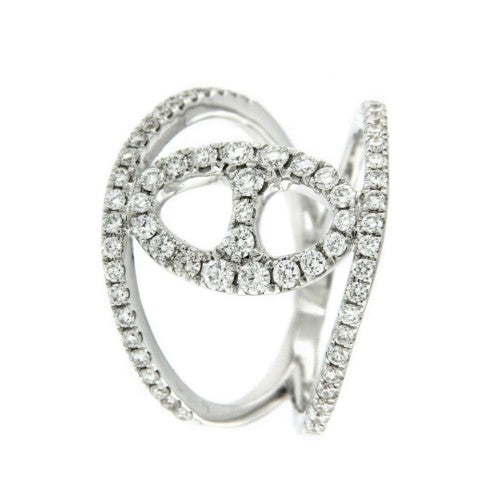 TALMAI, anillo de oro blanco con diamantes - Roman Joyero