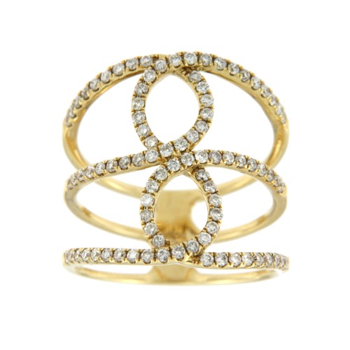 ANDAMAN, anillo de oro amarillo y diamantes - Roman Joyero