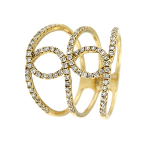 ANDAMAN, anillo de oro amarillo y diamantes - Roman Joyero