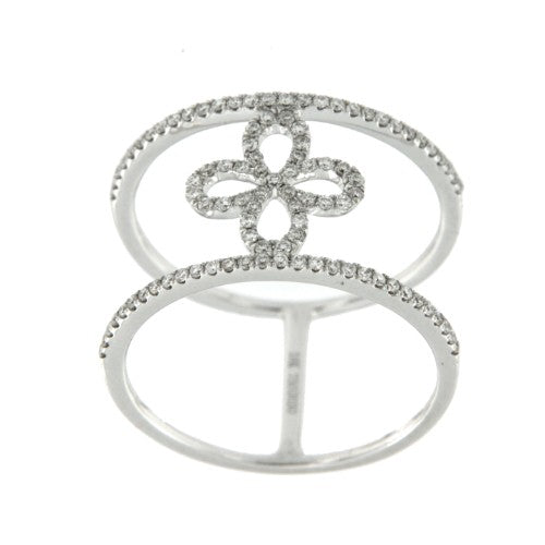 AVATAR, anillo de oro blanco con diamantes - Roman Joyero