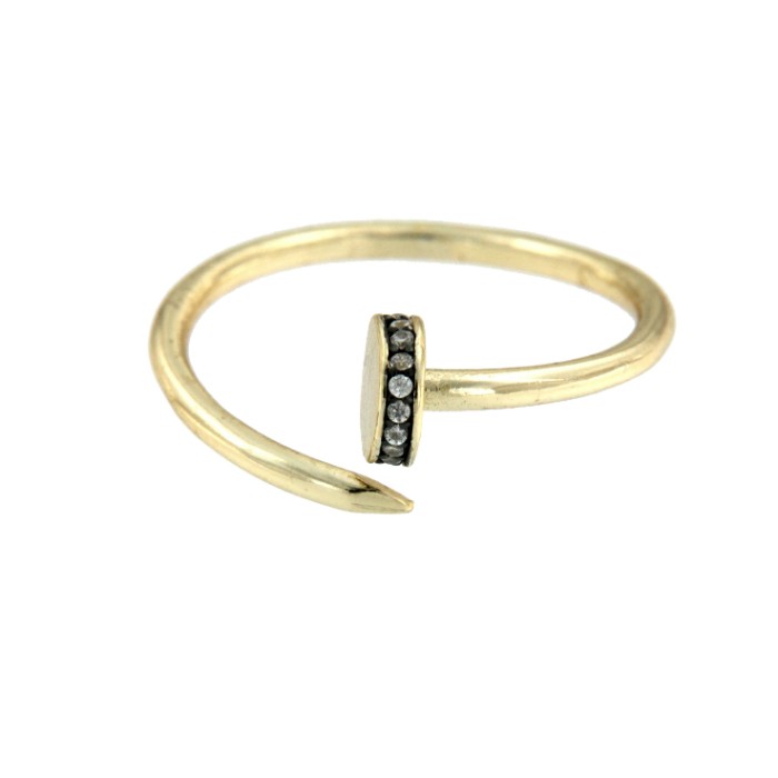 APHOFIS, anillo en plata de ley con circonitas - Roman Joyero