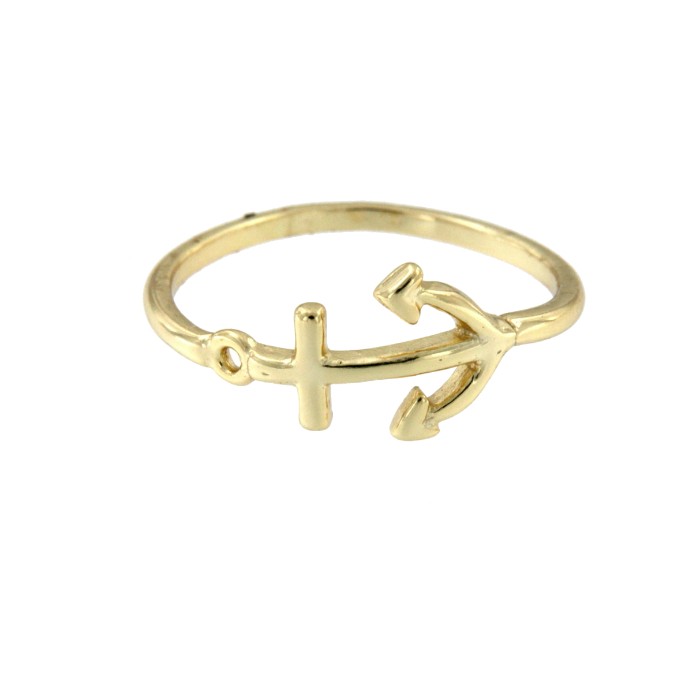 APOLONIO, anillo en plata de ley dorado - Roman Joyero