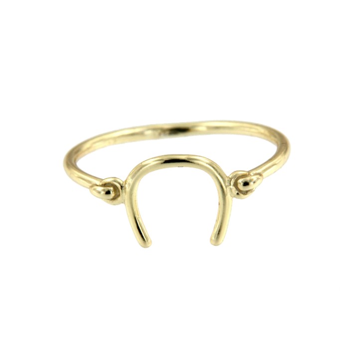 AQUILA, anillo en plata de ley dorado - Roman Joyero