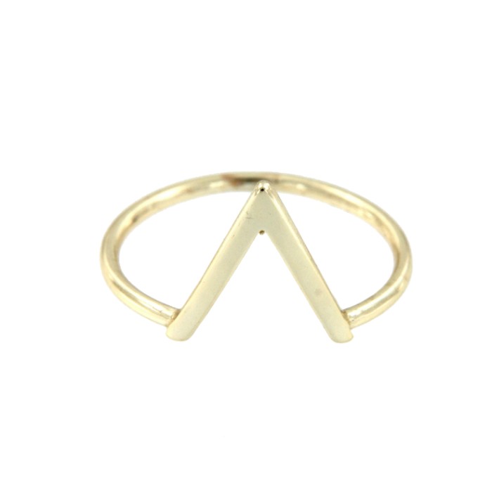 ARENAL, anillo en plata de ley dorado - Roman Joyero