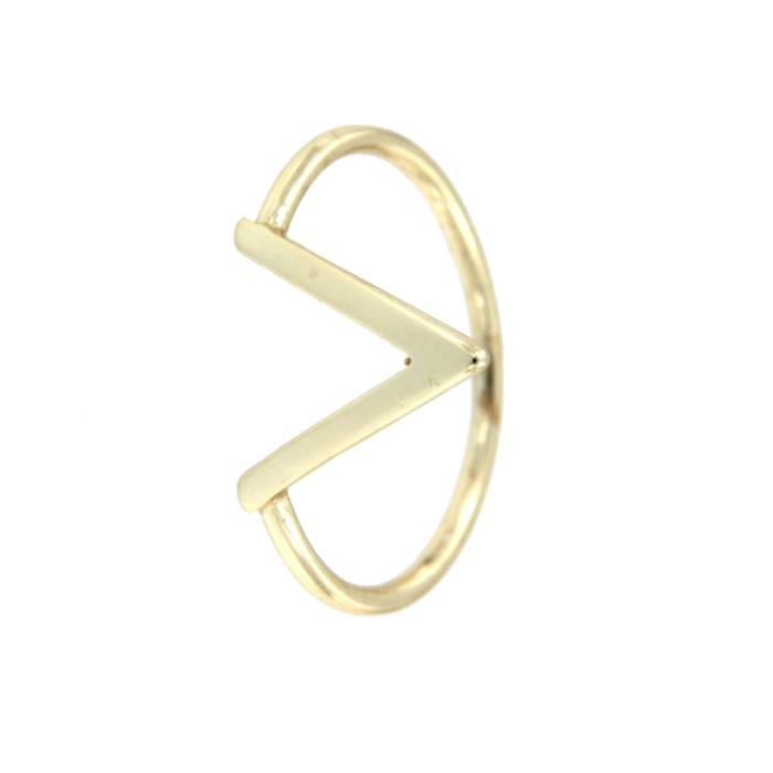 ARENAL, anillo en plata de ley dorado - Roman Joyero