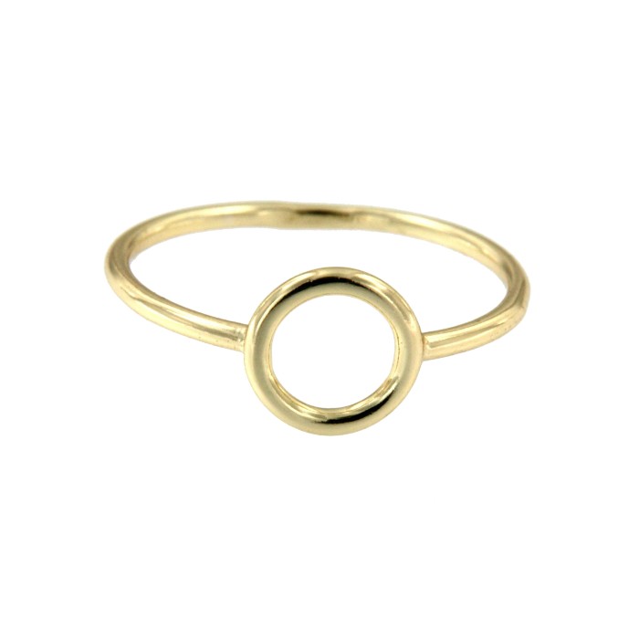 ARTEMIDA, anillo en plata de ley dorado - Roman Joyero