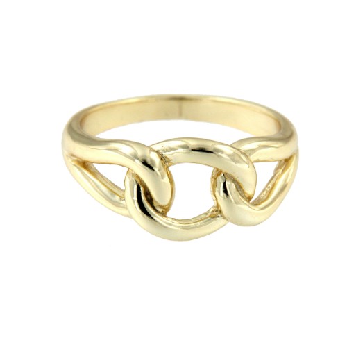 ASCLEPIOS, anillo en plata de ley dorado - Roman Joyero