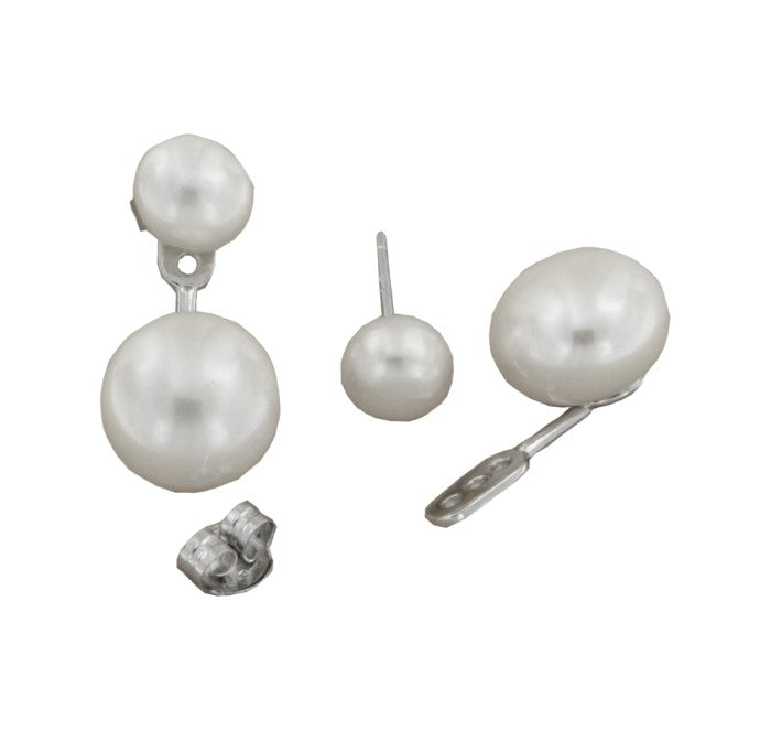 ARANIS, pendientes en plata de ley con perlas - Roman Joyero