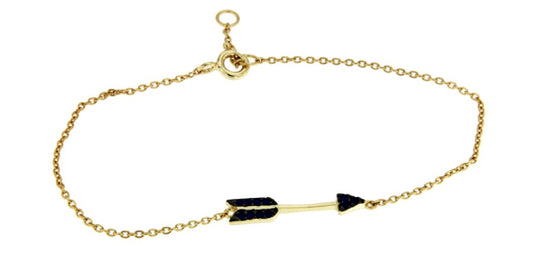 CUMPARCITA, pulsera de plata dorada con dije en lapislázuli - Roman Joyero