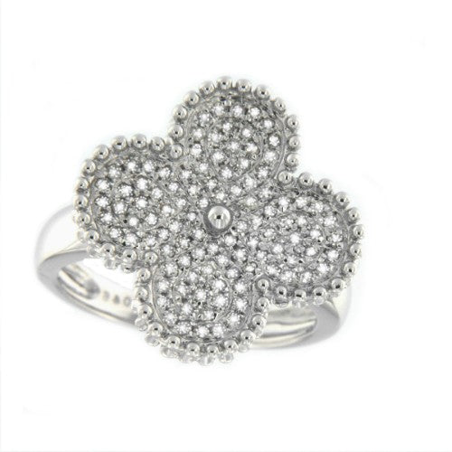 TARANTO, anillo de oro blanco con diamantes - Roman Joyero