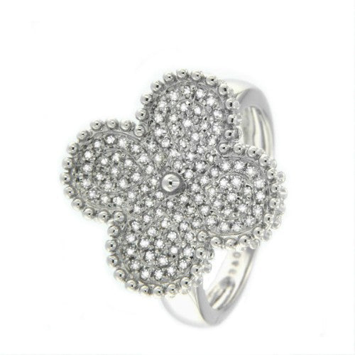 TARANTO, anillo de oro blanco con diamantes - Roman Joyero