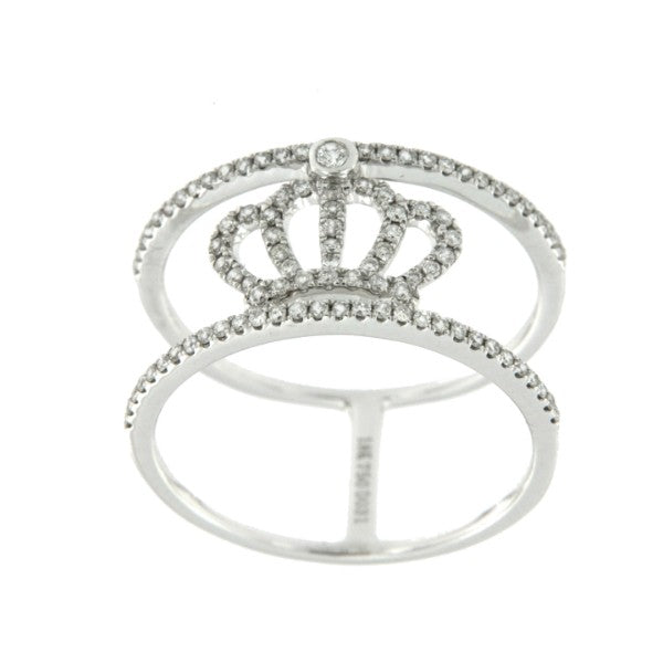 MAJESTY, anillo de oro blanco con diamantes - Roman Joyero