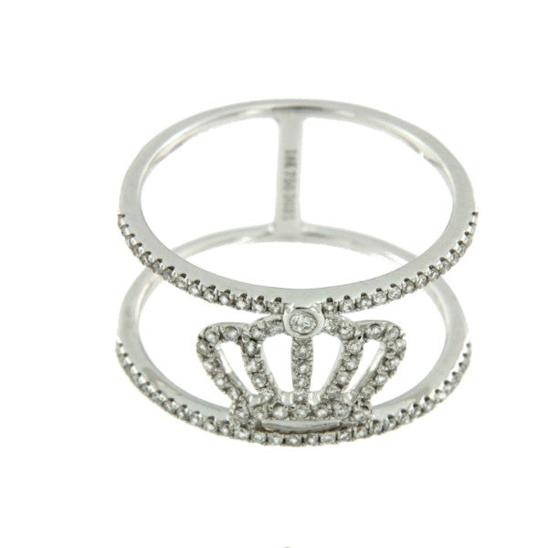 MAJESTY, anillo de oro blanco con diamantes - Roman Joyero