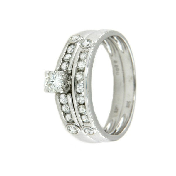 VERONA, anillo de oro blanco con diamantes - Roman Joyero