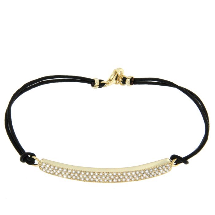 GOETHE, pulsera de plata con macrame. - Roman Joyero