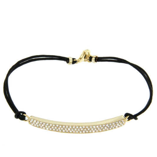 GOETHE, pulsera de plata con macrame. - Roman Joyero