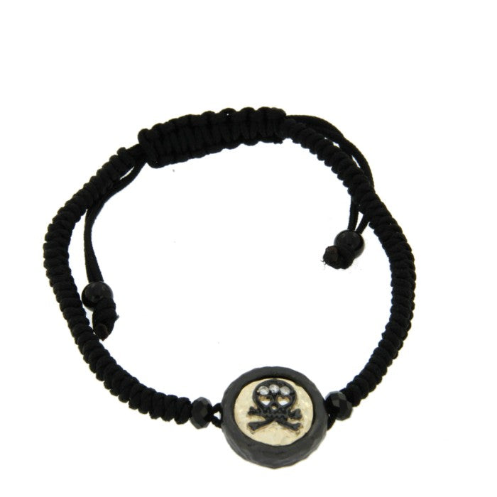 CERVANTES, pulsera de plata con macrame. - Roman Joyero