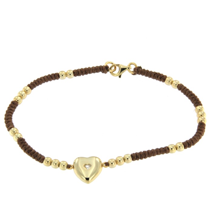 ESQUILO, pulsera de plata con macrame - Roman Joyero
